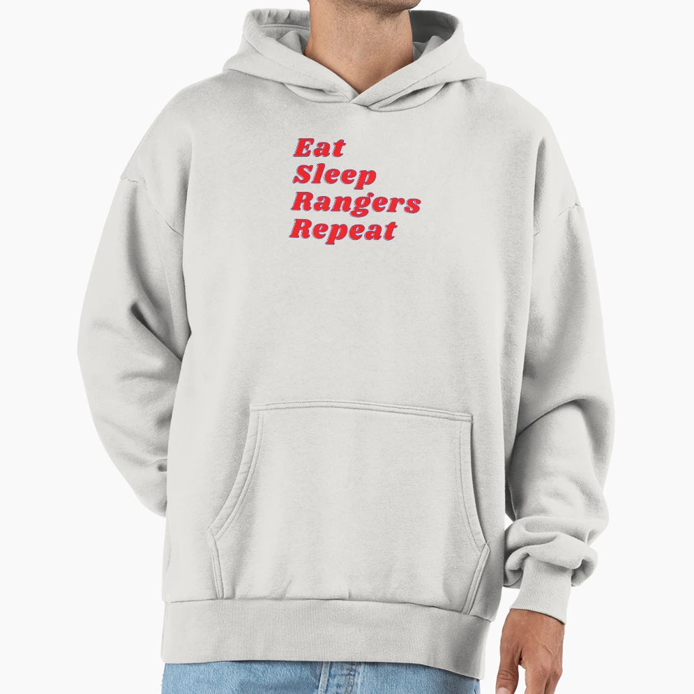 Eat Sleep Repeat Hoodie - Graphic Print for Adults - T-Shirt, Sweatshirt, Hoodie