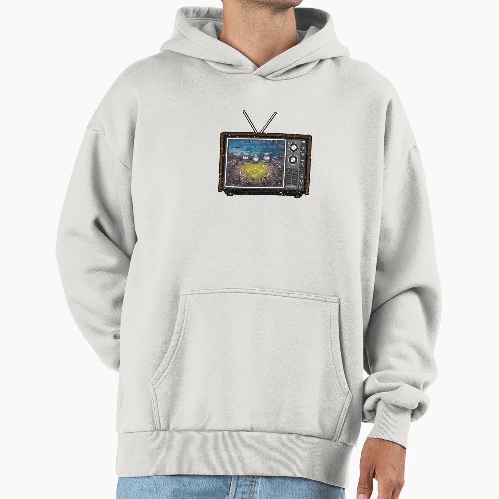 Watching Baseball Hoodie - Fun Novelty Design Men Women - T-Shirt, Sweatshirt, Hoodie