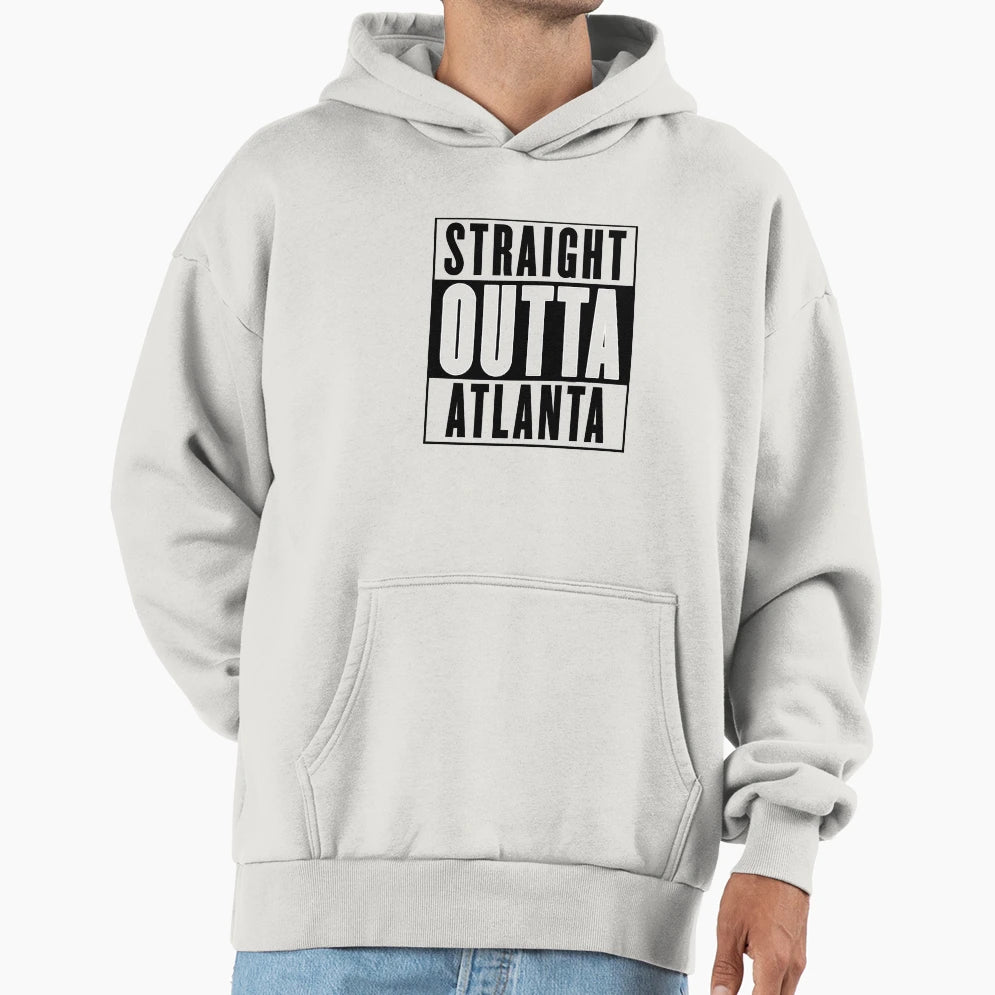 Straight Outta Atlanta Hoodie - Minimalist Print Unisex - T-Shirt, Sweatshirt, Hoodie