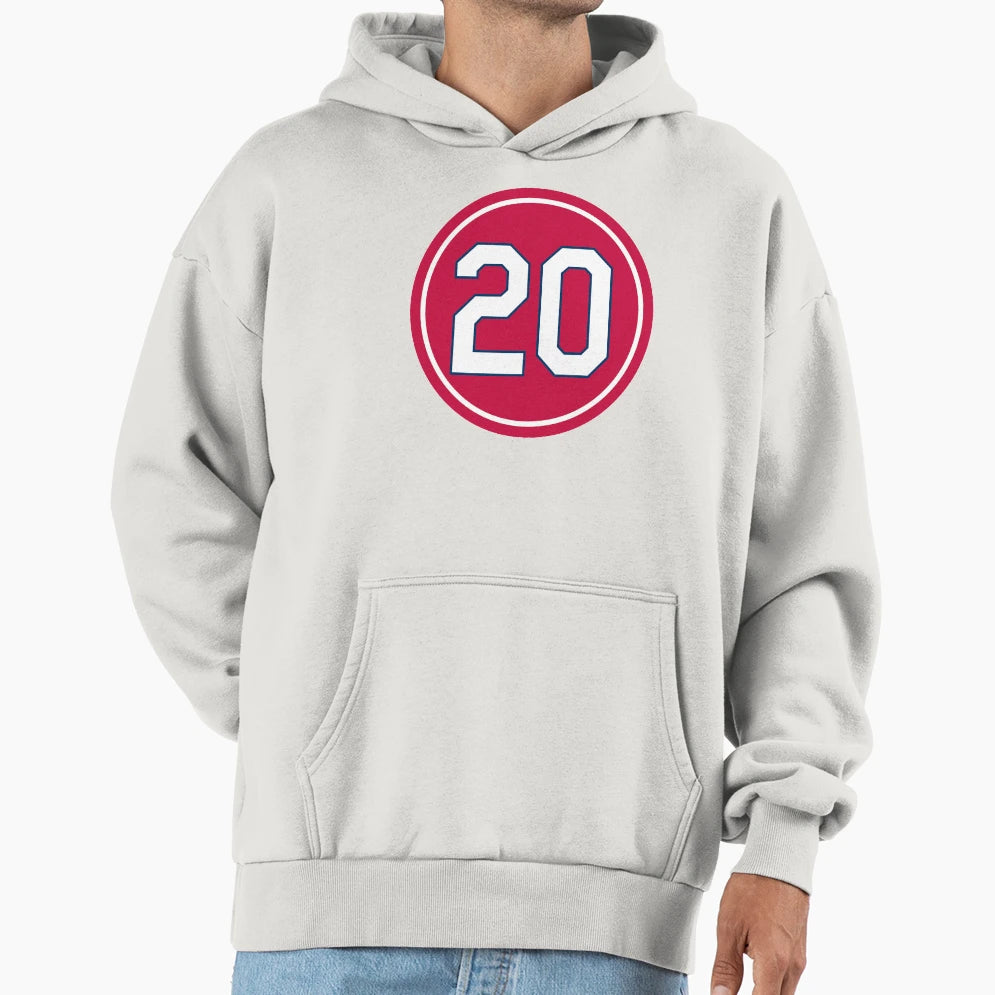 Lou Brock 20 Jersey Number Hoodie - Custom Art Print for Adults - T-Shirt, Sweatshirt, Hoodie