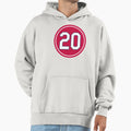 Lou Brock 20 Jersey Number Hoodie - Custom Art Print for Adults - T-Shirt, Sweatshirt, Hoodie