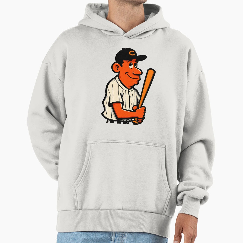Baseball Player Hoodie - Trendy Graphic Men Women - T-Shirt, Sweatshirt, Hoodie