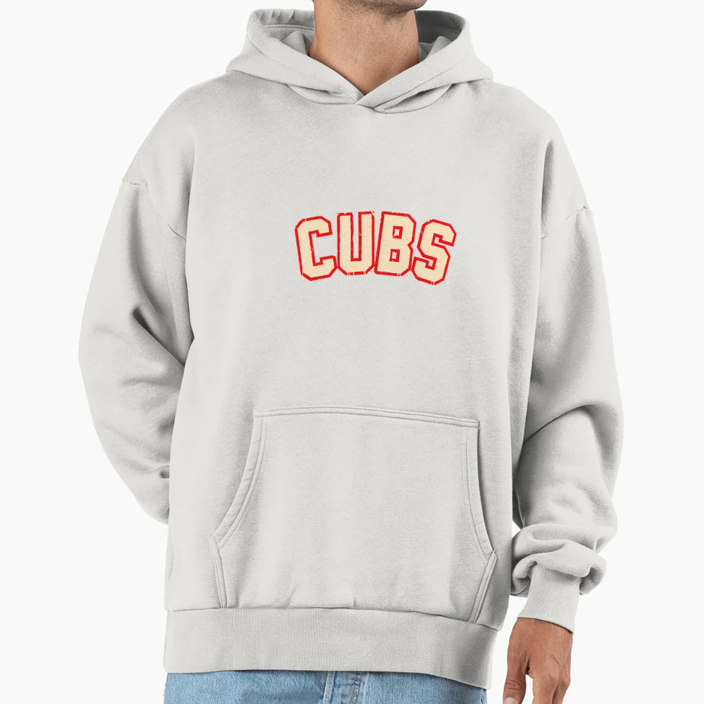 Cubs Letters Hoodie - Aesthetic Graphic for Adults - T-Shirt, Sweatshirt, Hoodie