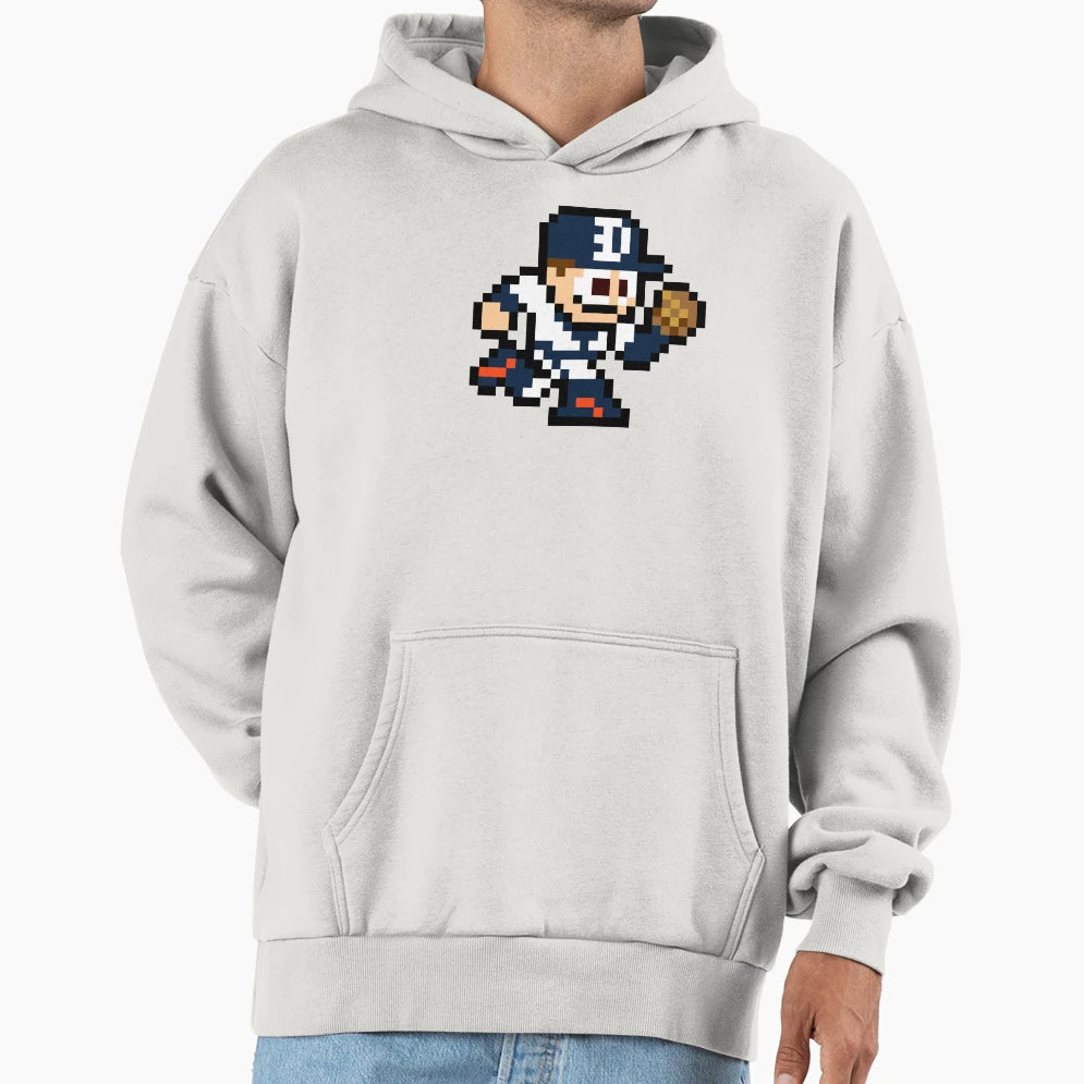 Detroit 8 Bit Player Hoodie - Custom Art Print for Adults - T-Shirt, Sweatshirt, Hoodie