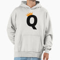 Crowned Monogram Letter Q Hoodie - Custom Art Print for Adults - T-Shirt, Sweatshirt, Hoodie