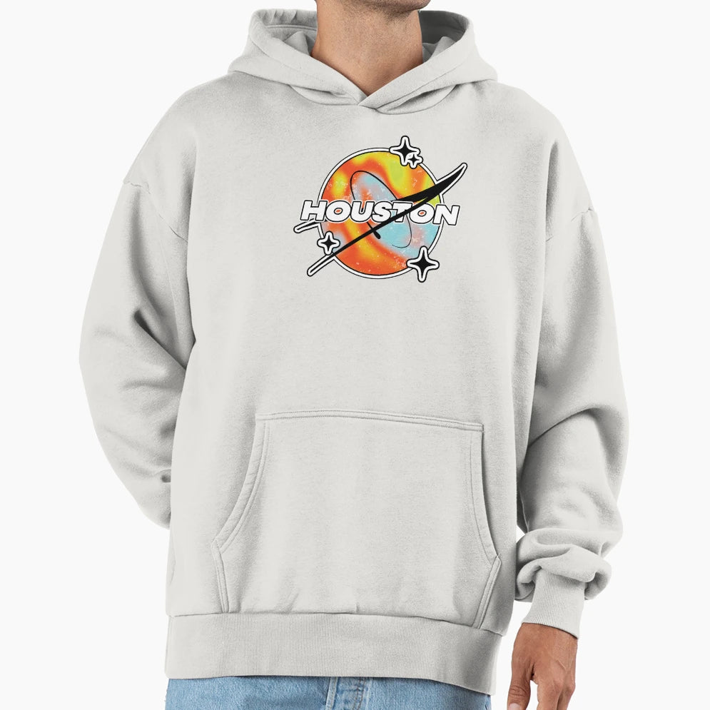 Houston Melty Space Hoodie - Minimalist Print Unisex - T-Shirt, Sweatshirt, Hoodie