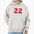 Number 22 Red Color Hoodie - Casual Everyday Wear for Adults - T-Shirt, Sweatshirt, Hoodie