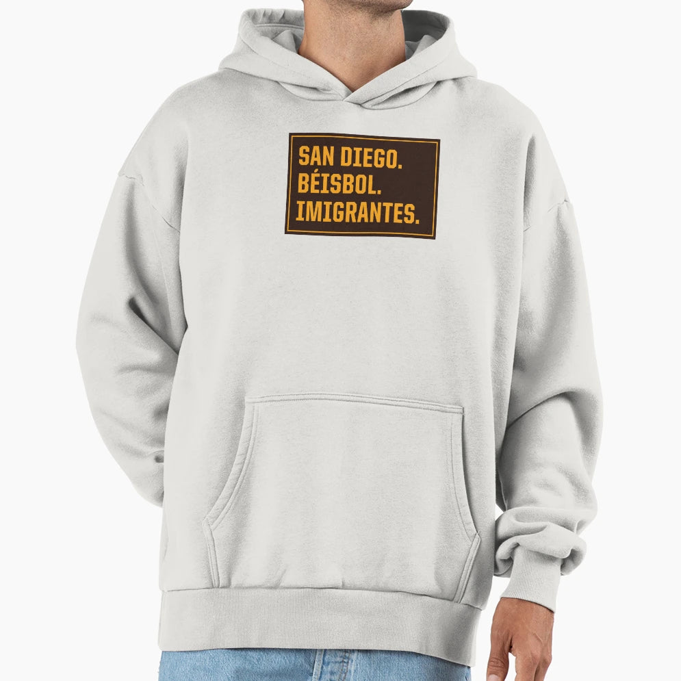 San Diego Beisbol Imigrantes Hoodie - Fun Novelty Design for Adults - T-Shirt, Sweatshirt, Hoodie