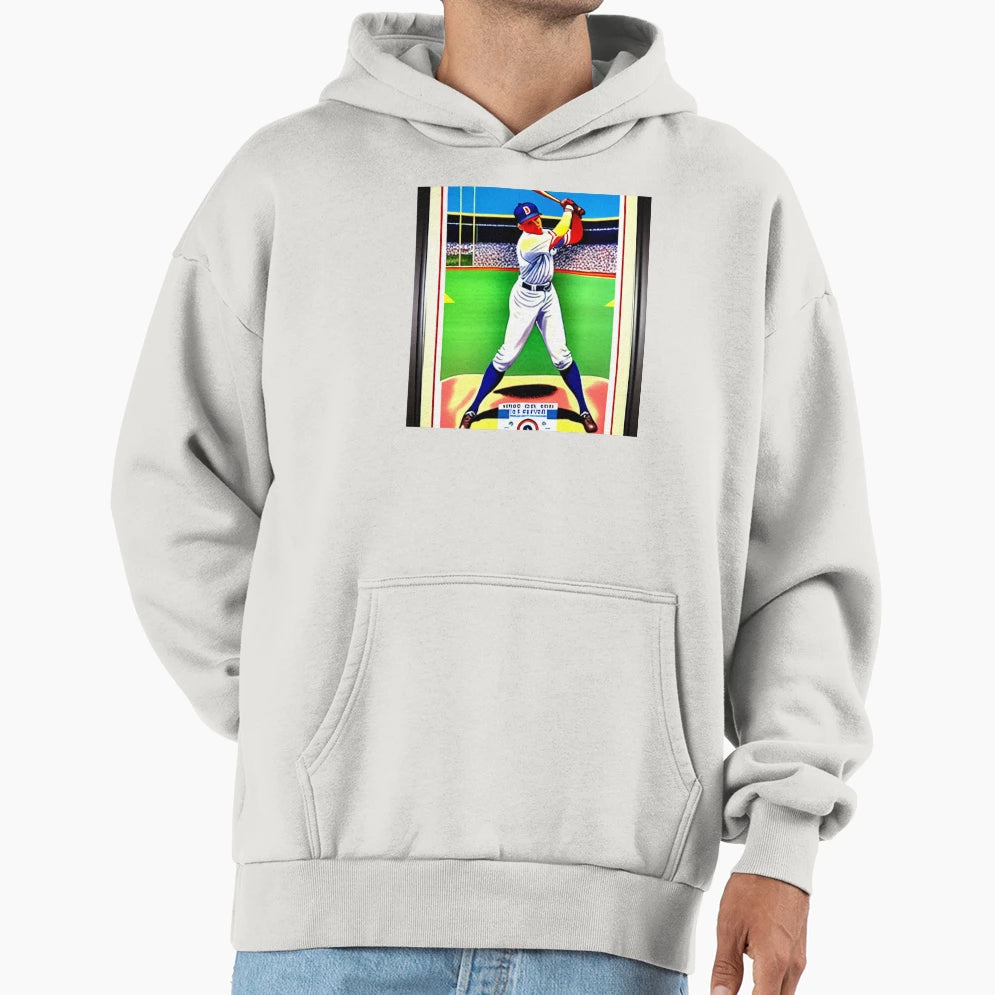 90S Baseball Batter Hoodie - Streetwear Style Men Women - T-Shirt, Sweatshirt, Hoodie