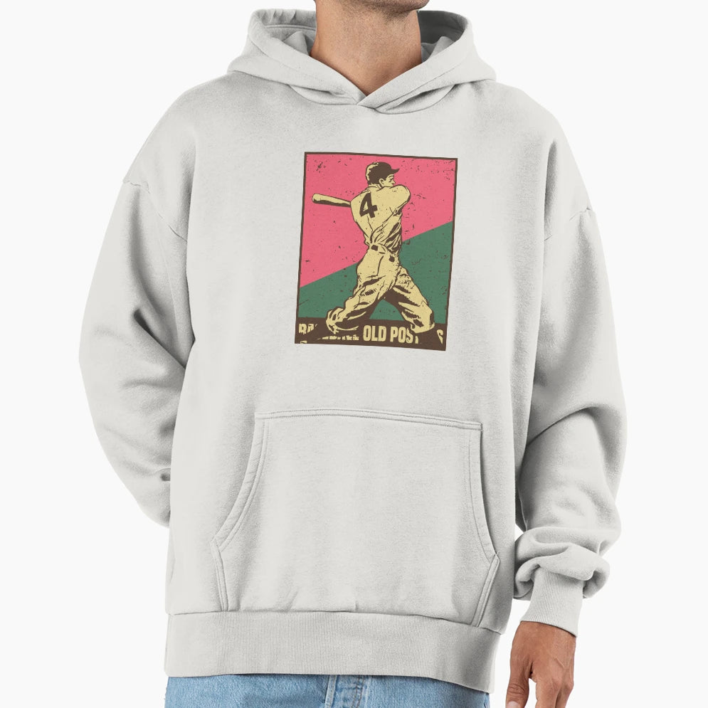 Baseball Old Hoodie - Aesthetic Graphic for Adults - T-Shirt, Sweatshirt, Hoodie