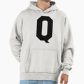 Alphabet Black Q Sports Letter Q Hoodie - Fun Novelty Design Unisex - T-Shirt, Sweatshirt, Hoodie
