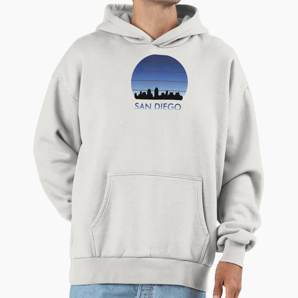 San Diego Sunset Silhouette Sunset San Hoodie - Graphic Print for Adults - T-Shirt, Sweatshirt, Hoodie