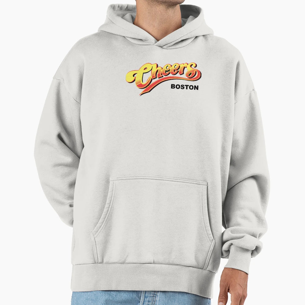 Cheers Boston Hoodie - Novelty Apparel for Adults - T-Shirt, Sweatshirt, Hoodie