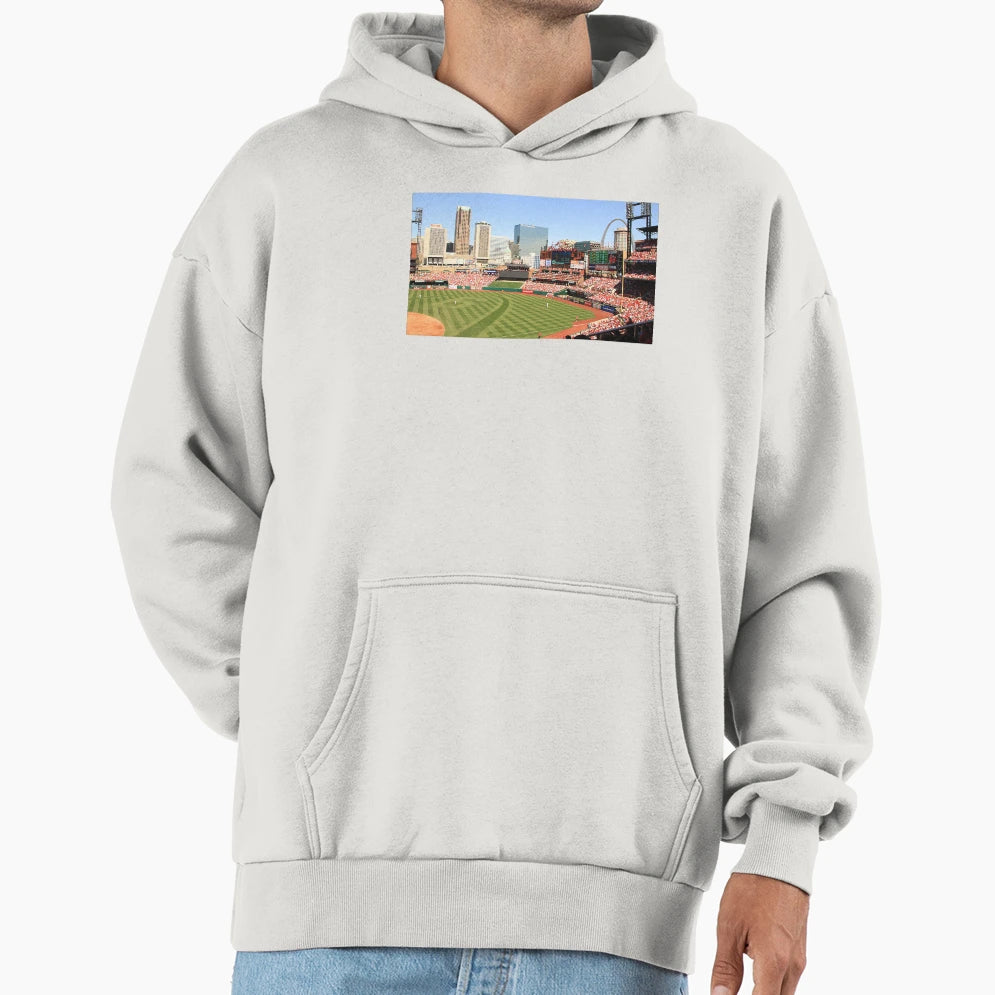 St Louis Baseball Stadium St Louis Hoodie - Novelty Apparel for Adults - T-Shirt, Sweatshirt, Hoodie