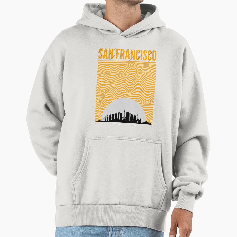 San Francisco Night City Hoodie - Casual Everyday Wear Men Women - T-Shirt, Sweatshirt, Hoodie