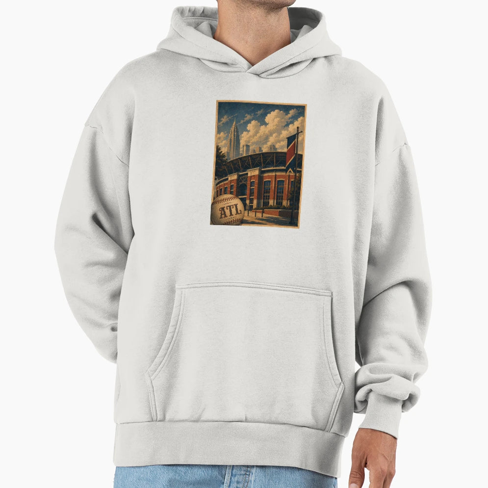 Atlanta Baseball Haven Hoodie - Custom Art Print for Adults - T-Shirt, Sweatshirt, Hoodie