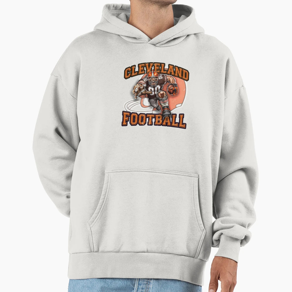 Cleveland Football 5 Hoodie - Streetwear Style for Adults - T-Shirt, Sweatshirt, Hoodie