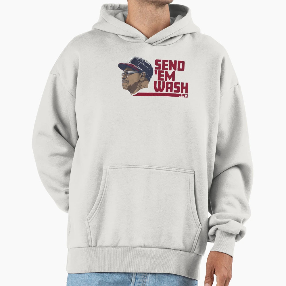 Ron Washington Send Them Wash Hoodie - Fun Novelty Design for Adults - T-Shirt, Sweatshirt, Hoodie