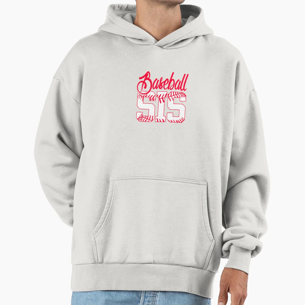 Baseball Sister Hoodie - Minimalist Print Unisex - T-Shirt, Sweatshirt, Hoodie