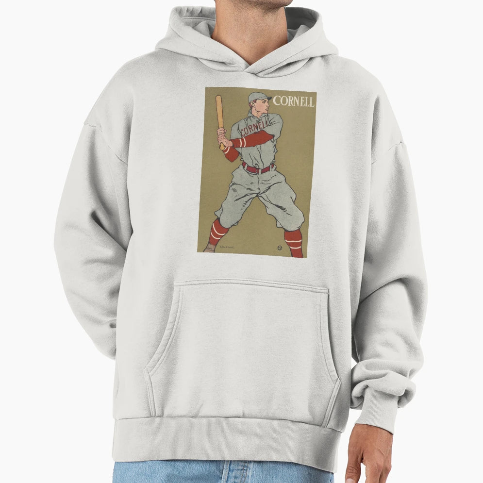 Cornell Baseball Player Hoodie - Custom Art Print Men Women - T-Shirt, Sweatshirt, Hoodie