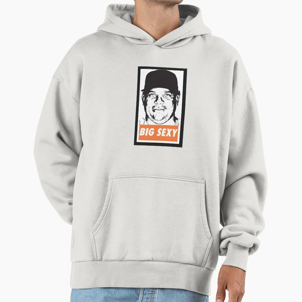 Big Sexy Bartolo Colon Baseball Hoodie - Minimalist Print Men Women - T-Shirt, Sweatshirt, Hoodie