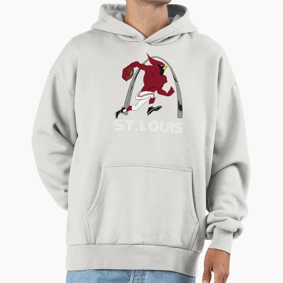 Big Red Throwback Hoodie - Aesthetic Graphic Men Women - T-Shirt, Sweatshirt, Hoodie