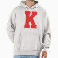 Alphabet Red K Sports Letter K Hoodie - Unique Graphic Men Women - T-Shirt, Sweatshirt, Hoodie