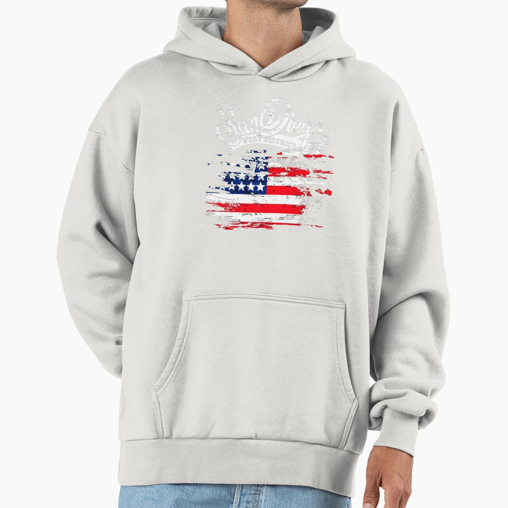 San Diego West District Hoodie - Minimalist Print Men Women - T-Shirt, Sweatshirt, Hoodie