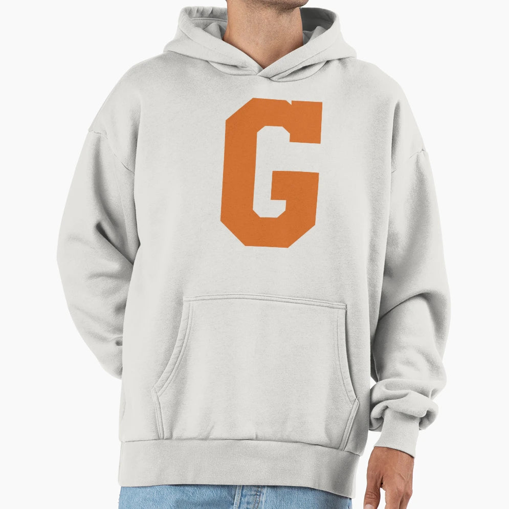 Alphabet Orange G Sports Letter G Hoodie - Fun Novelty Design for Adults - T-Shirt, Sweatshirt, Hoodie