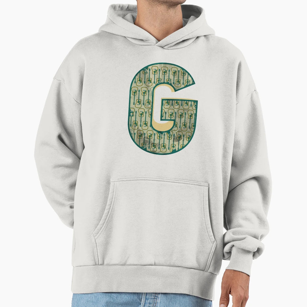 Guitar Letter Hoodie - Fun Novelty Design Unisex - T-Shirt, Sweatshirt, Hoodie