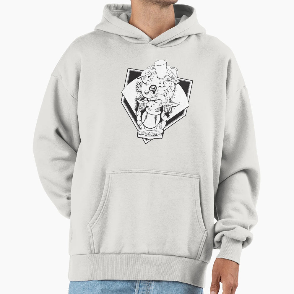 Mutant League Baseball Hoodie - Graphic Print for Adults - T-Shirt, Sweatshirt, Hoodie