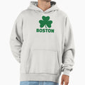 Boston Shamrock Hoodie - Graphic Print for Adults - T-Shirt, Sweatshirt, Hoodie