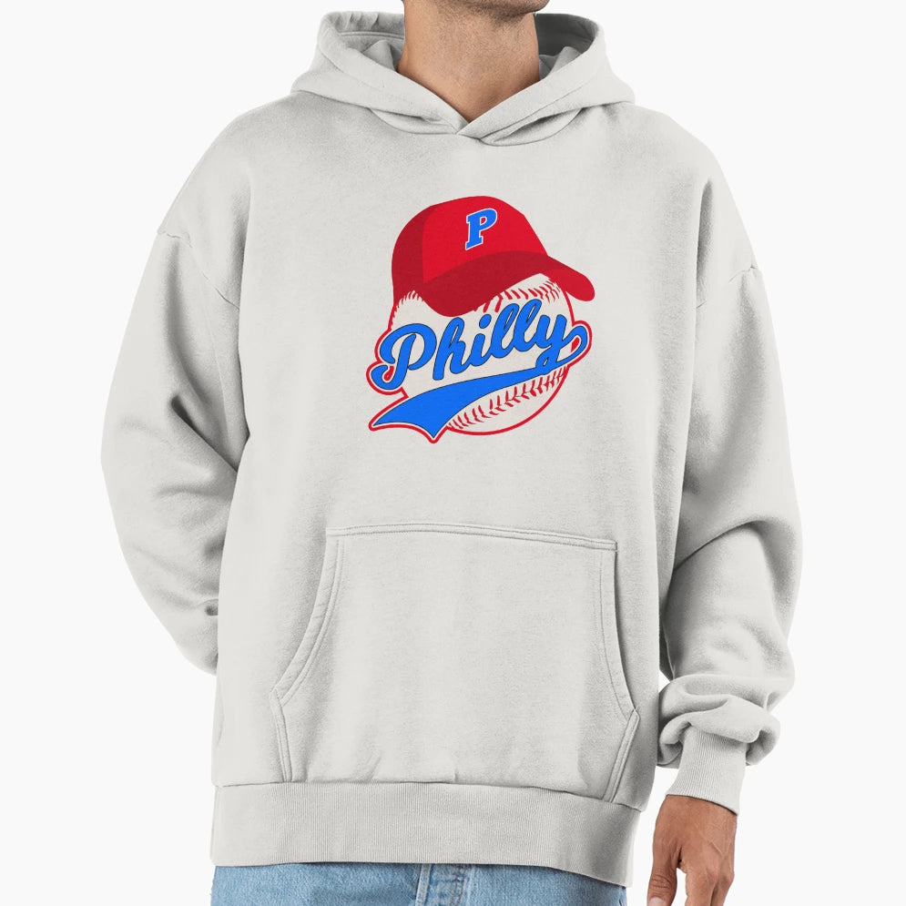 Philly Baseball Philadelphia Hoodie - Streetwear Style for Adults - T-Shirt, Sweatshirt, Hoodie