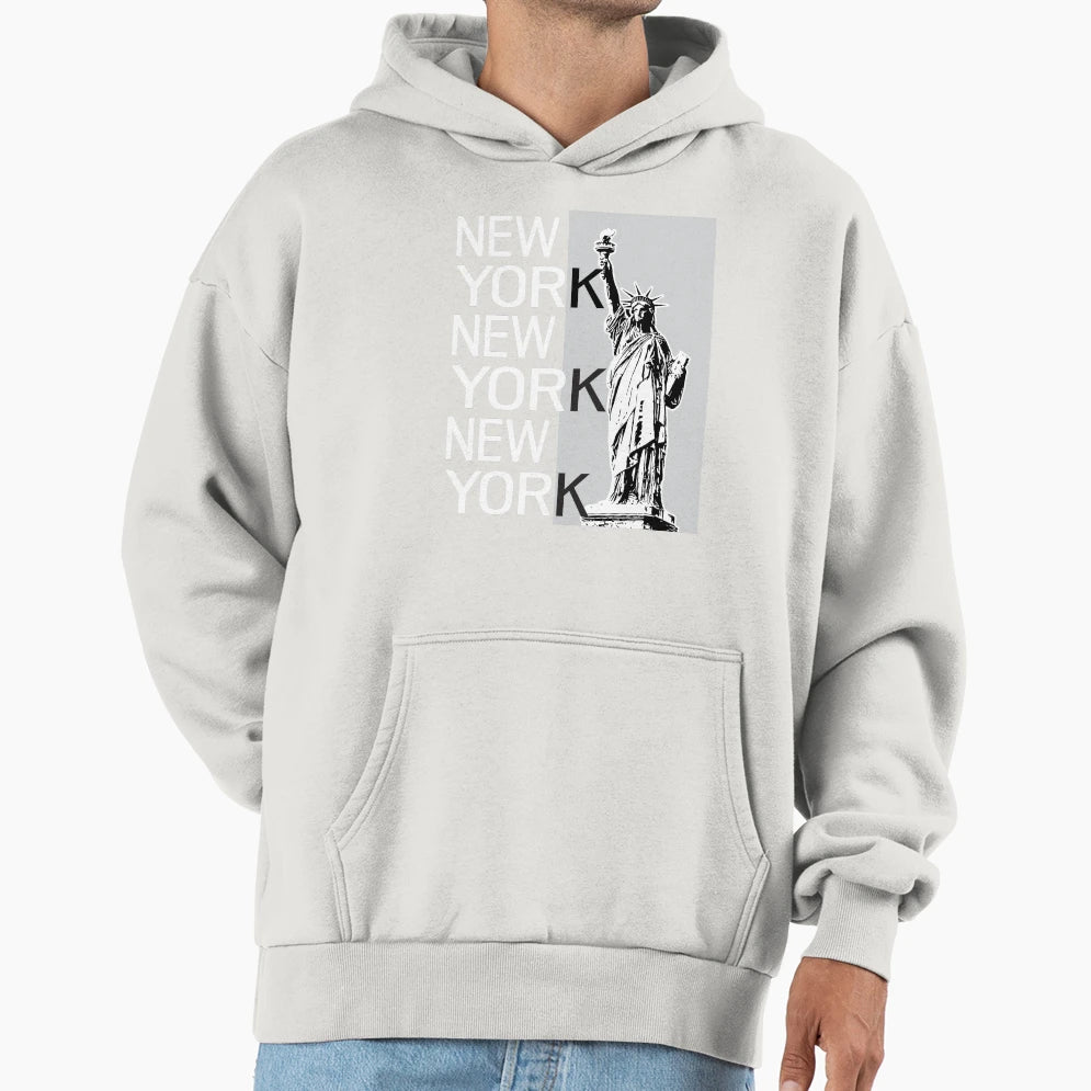 New York City Statue Liberty Hoodie - Unique Graphic for Adults - T-Shirt, Sweatshirt, Hoodie