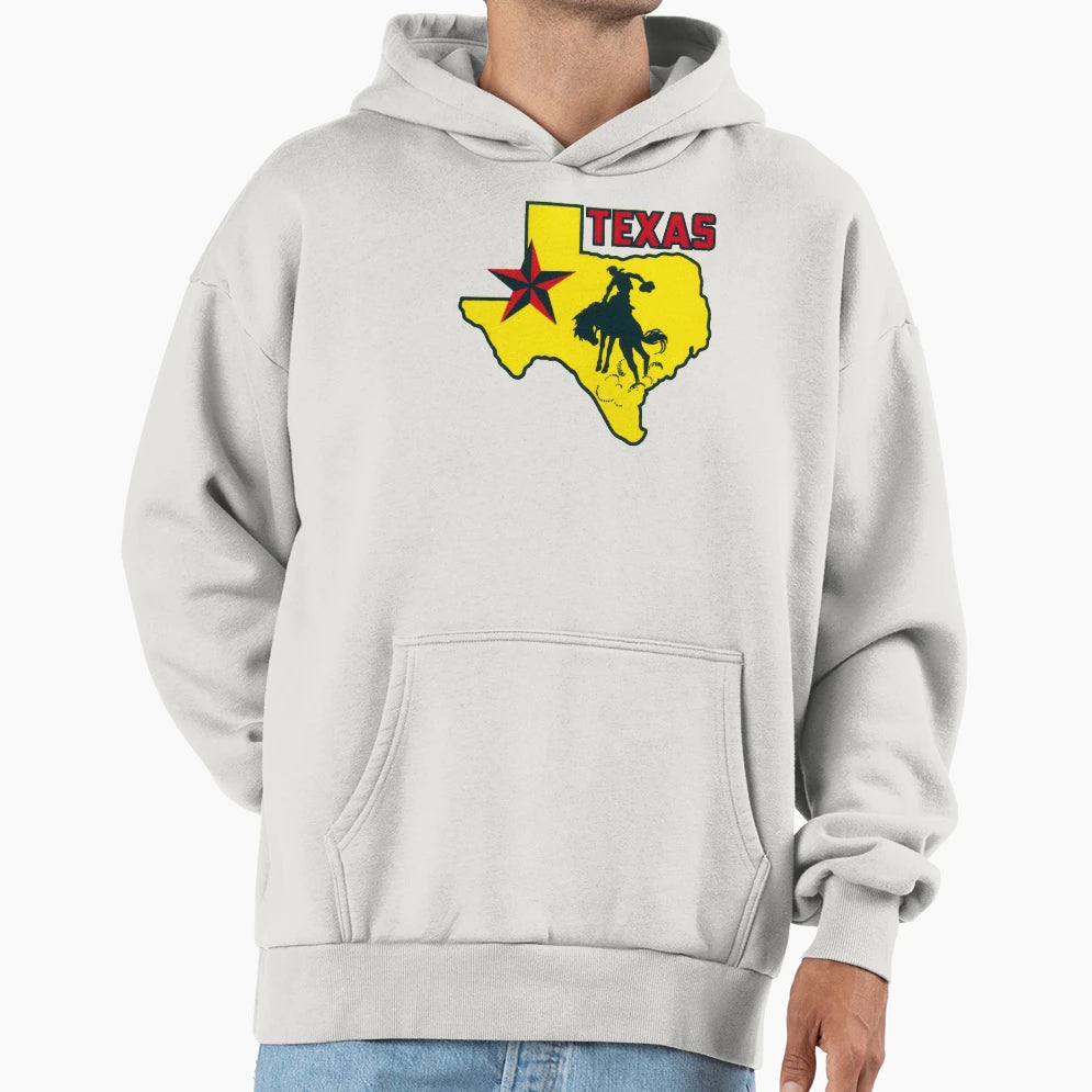 1960S Texas Cowboy Hoodie - Novelty Apparel for Adults - T-Shirt, Sweatshirt, Hoodie