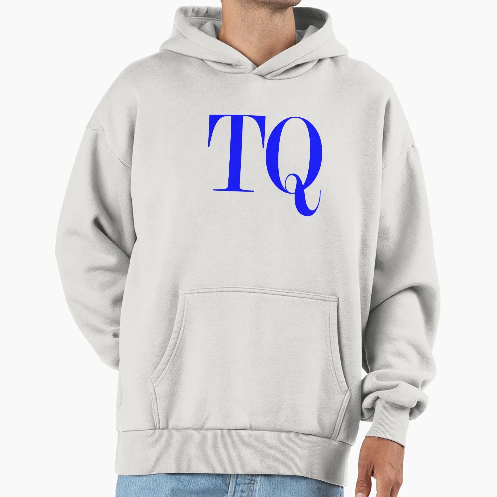 Letters T Q Blue Color Hoodie - Custom Art Print Men Women - T-Shirt, Sweatshirt, Hoodie