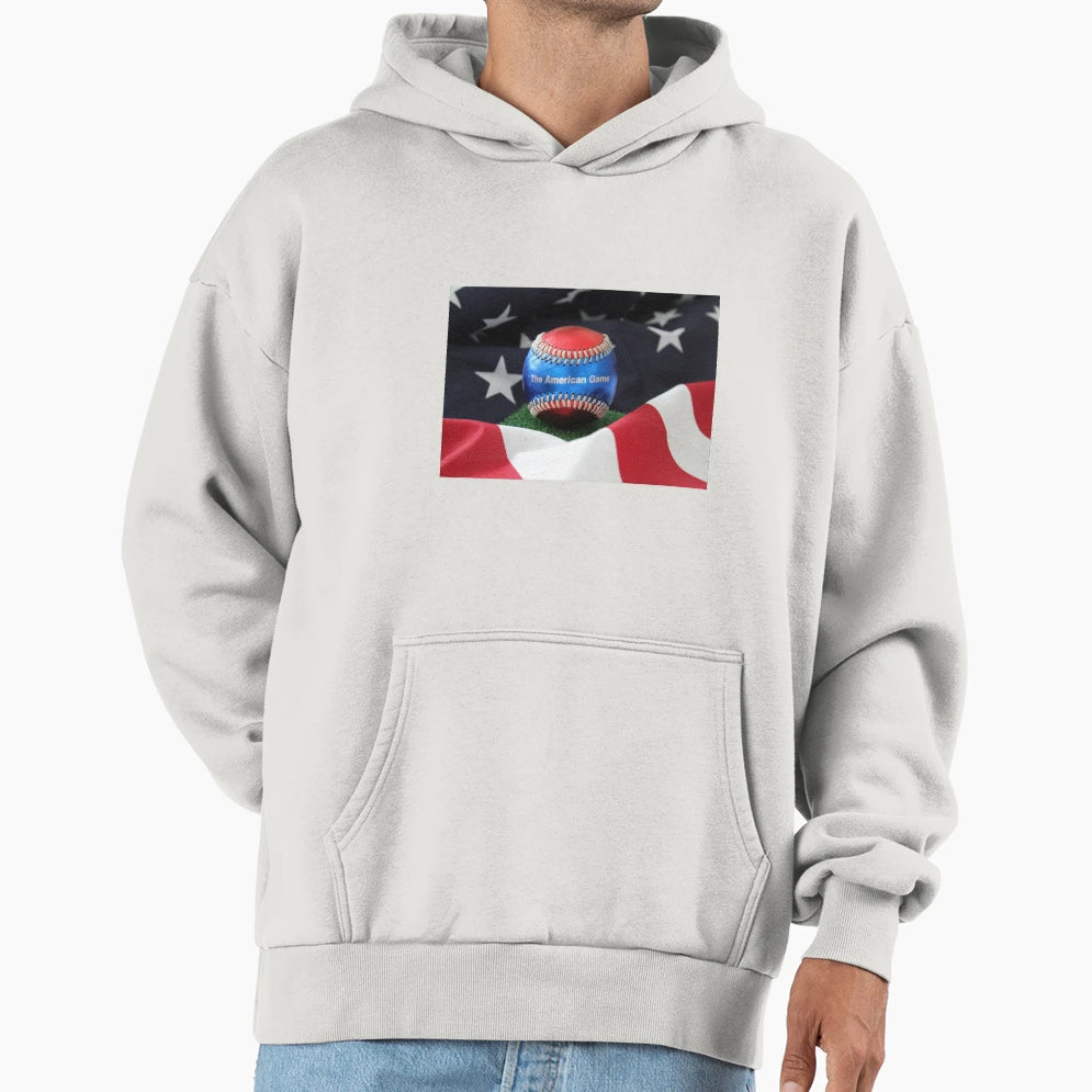 Americas Game Baseball Hoodie - Graphic Print Unisex - T-Shirt, Sweatshirt, Hoodie