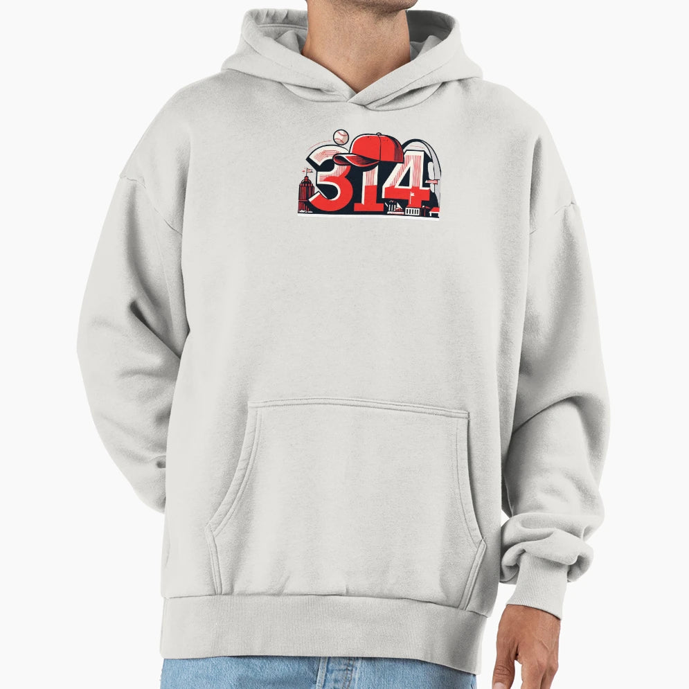314 St Louis Pride Arch Baseball Hoodie - Aesthetic Graphic Unisex - T-Shirt, Sweatshirt, Hoodie