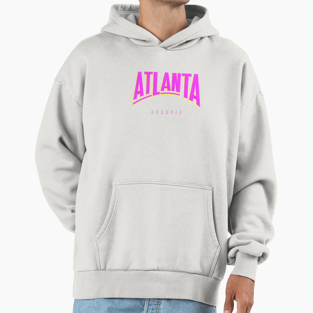 Altanta Georgia Usa Purple Arc Hoodie - Minimalist Print Unisex - T-Shirt, Sweatshirt, Hoodie