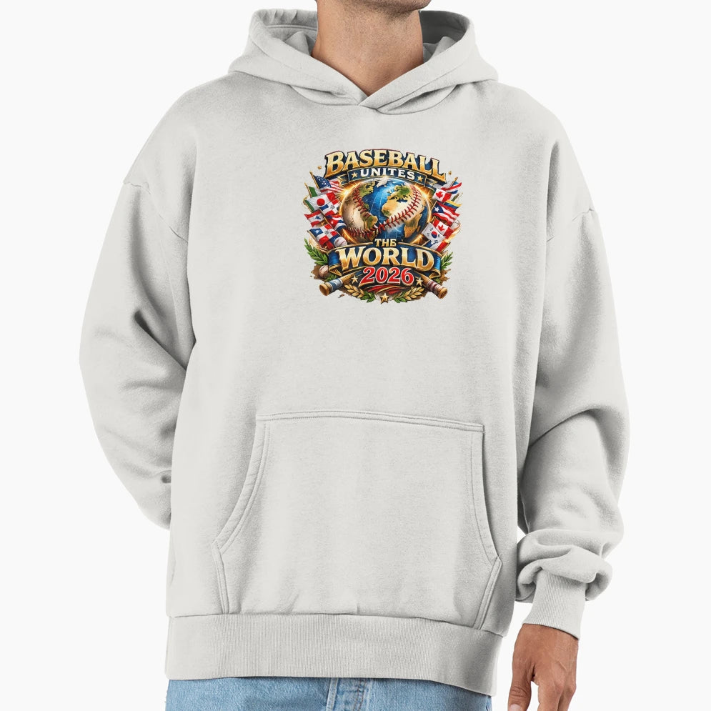 Baseball Unites World 2026 Global T-Shirt - Trendy Graphic Men Women - T-Shirt, Sweatshirt, Hoodie