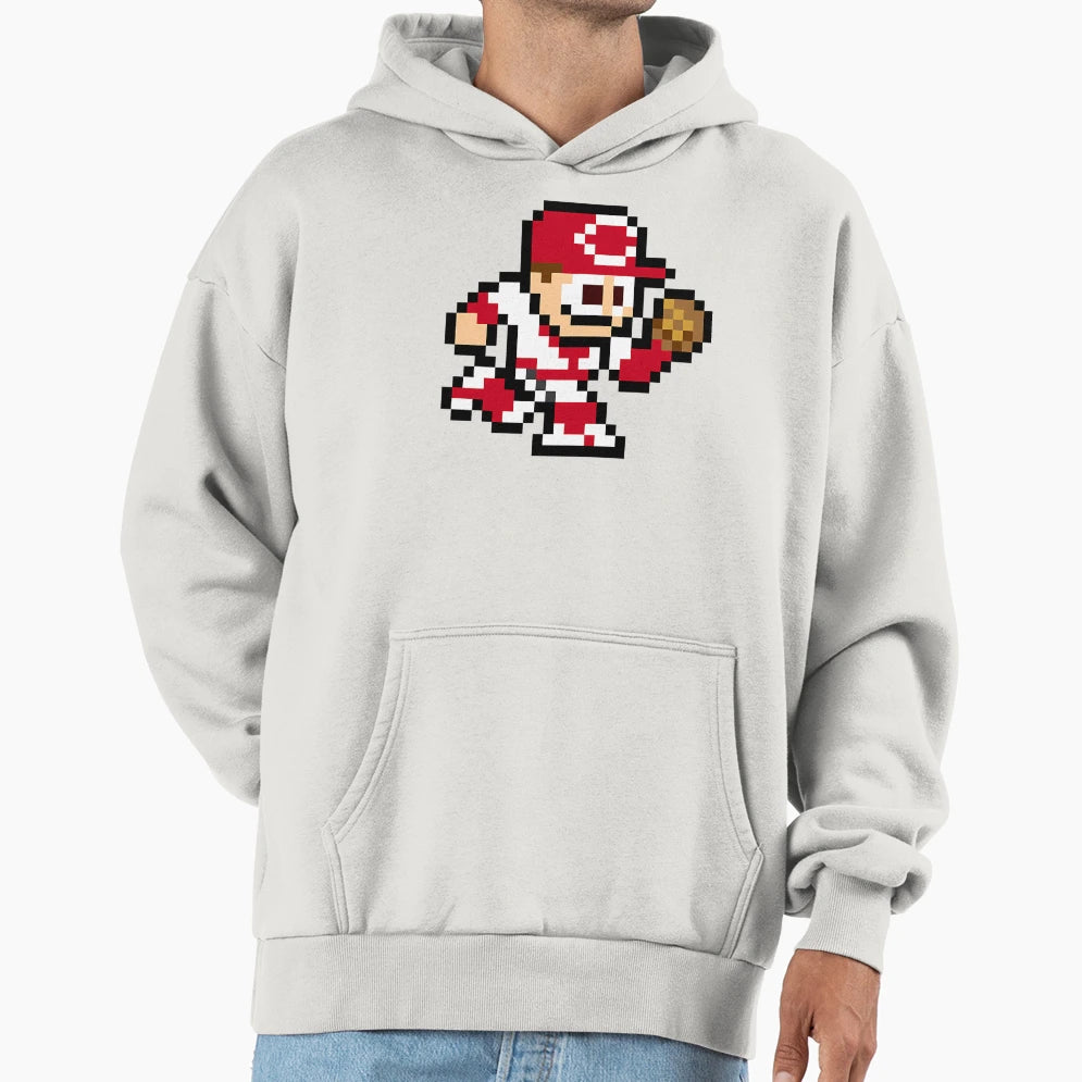 Cincinnati 8 Bit Player Hoodie - Custom Art Print Unisex - T-Shirt, Sweatshirt, Hoodie