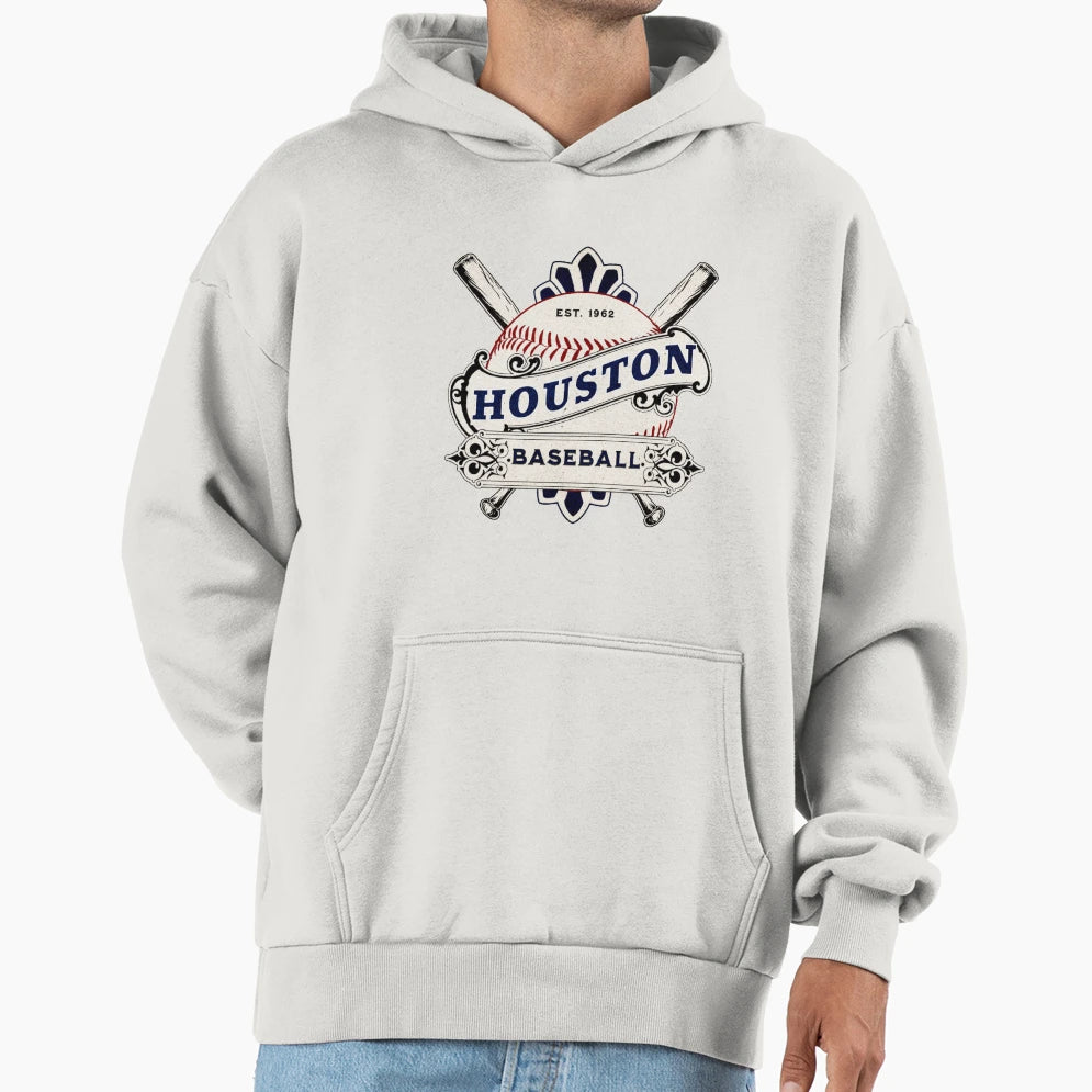 Houston Baseball Hoodie - Unique Graphic Unisex - T-Shirt, Sweatshirt, Hoodie