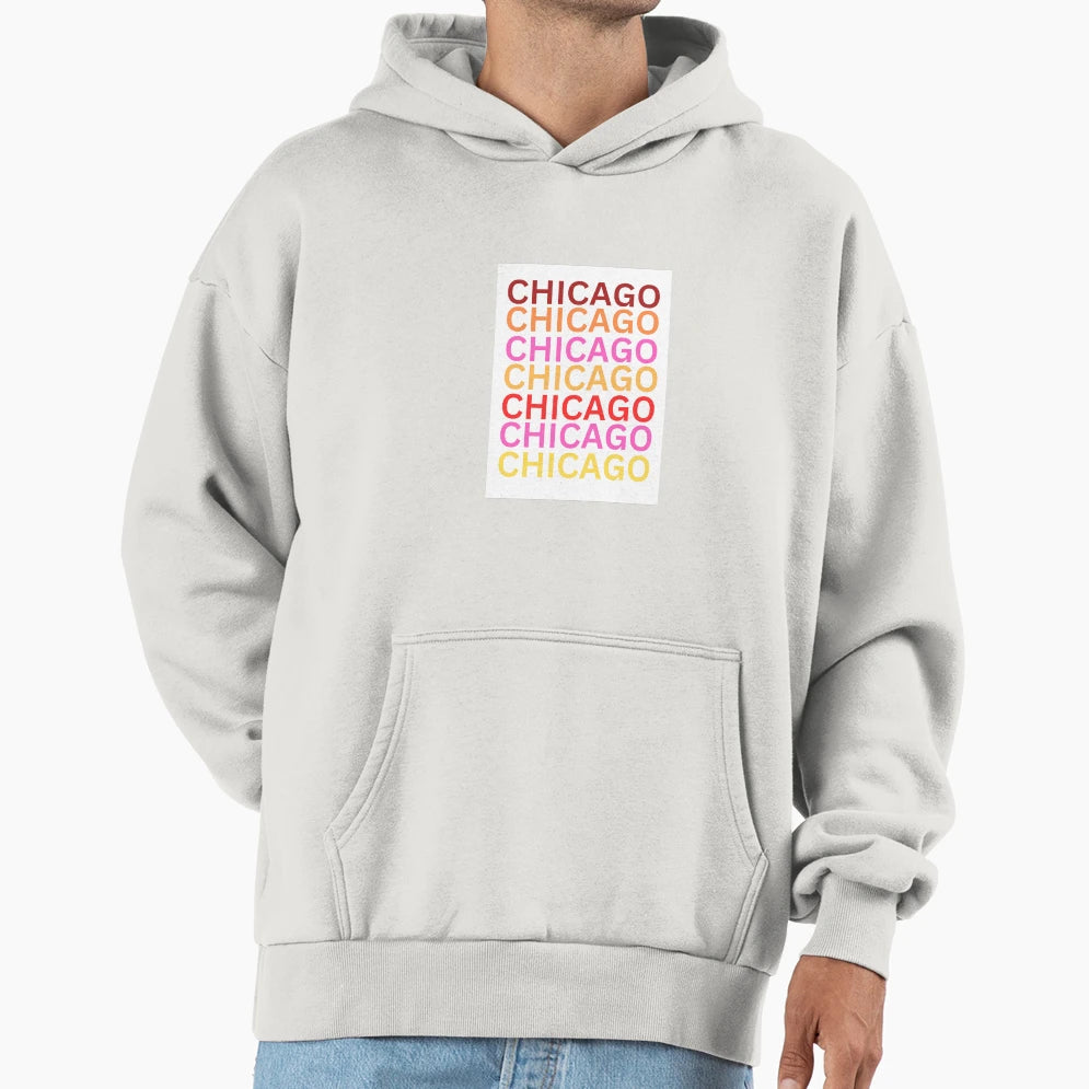 Chicago Hoodie - Aesthetic Graphic for Adults - T-Shirt, Sweatshirt, Hoodie
