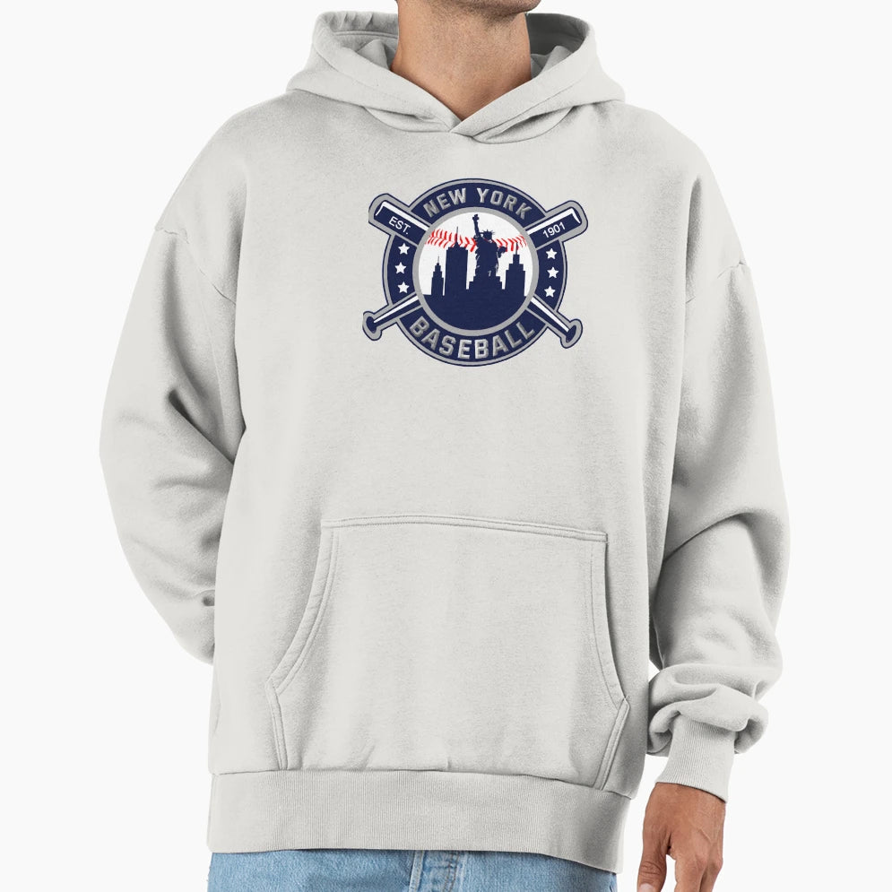New York Baseball Liberty Hoodie - Streetwear Style Men Women - T-Shirt, Sweatshirt, Hoodie