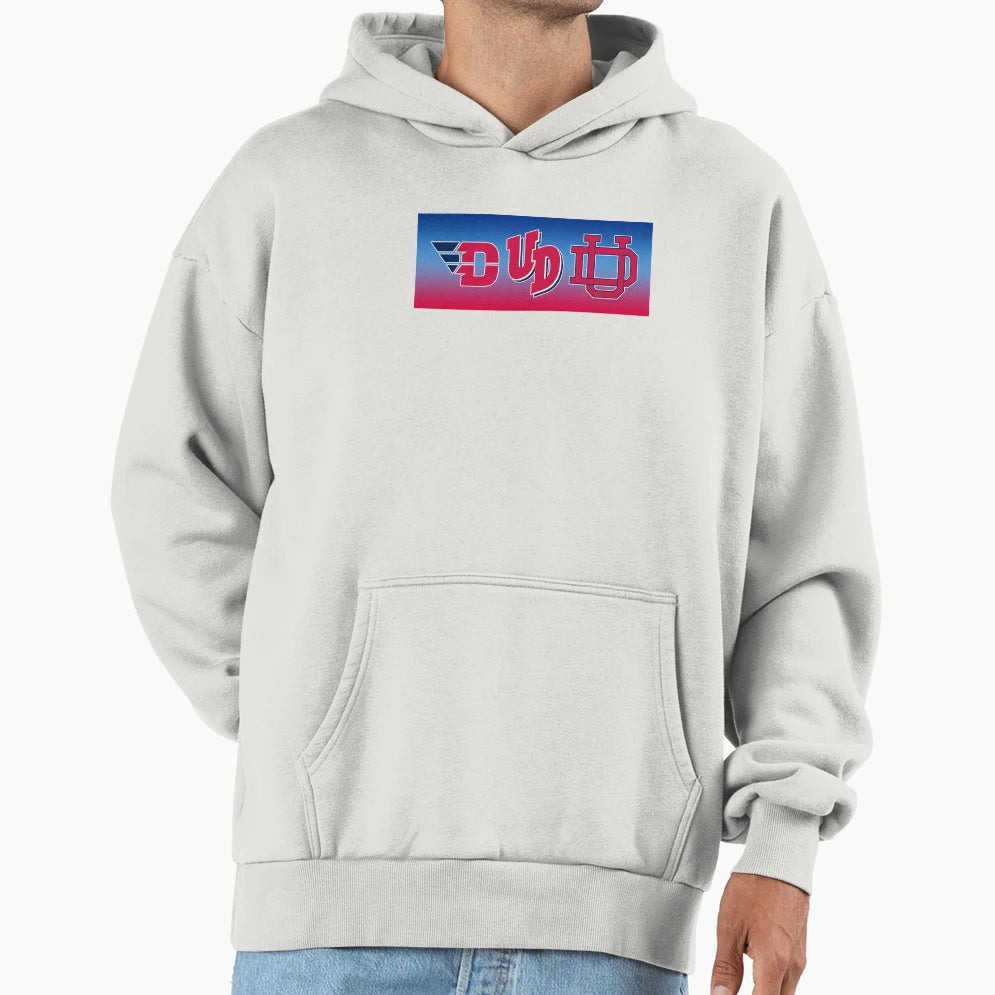 University Dayton Red White And Blue Hoodie - Streetwear Style Men Women - T-Shirt, Sweatshirt, Hoodie