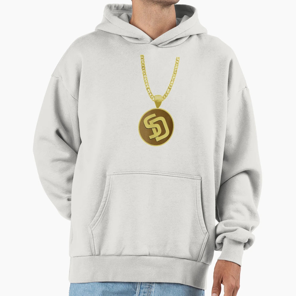 Swag Chain San Diego Baseball Home Run Hoodie - Trendy Graphic for Adults - T-Shirt, Sweatshirt, Hoodie