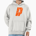 Letter P Orange Initials Hoodie - Aesthetic Graphic Men Women - T-Shirt, Sweatshirt, Hoodie