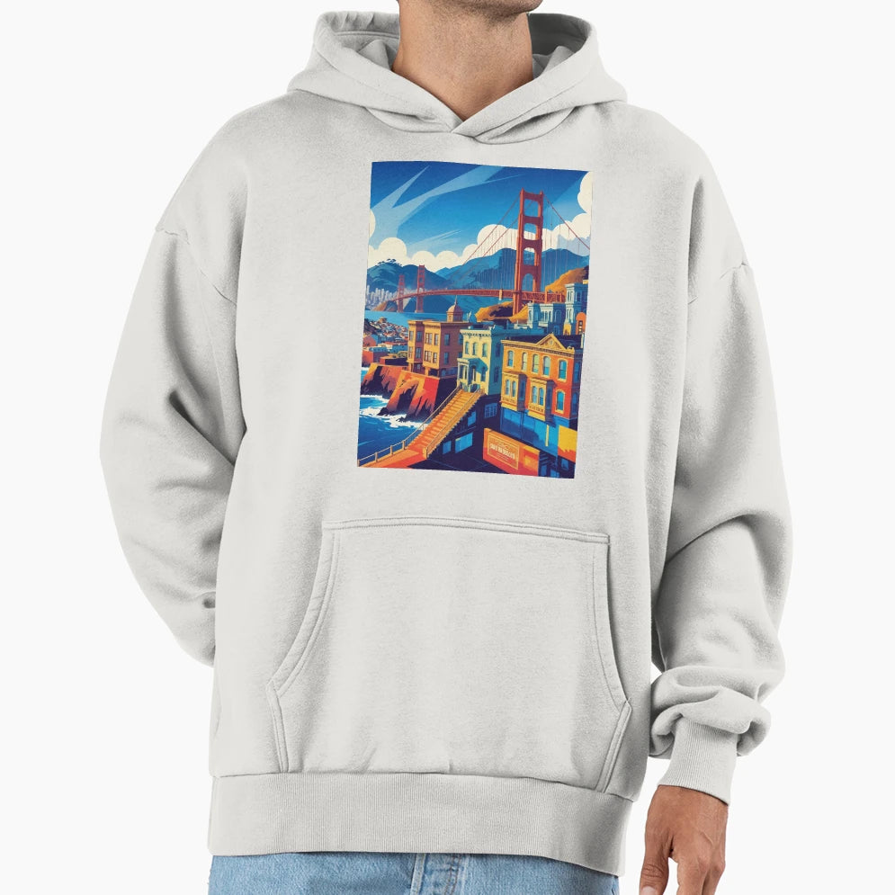 San Francisco Hoodie - Minimalist Print Unisex - T-Shirt, Sweatshirt, Hoodie