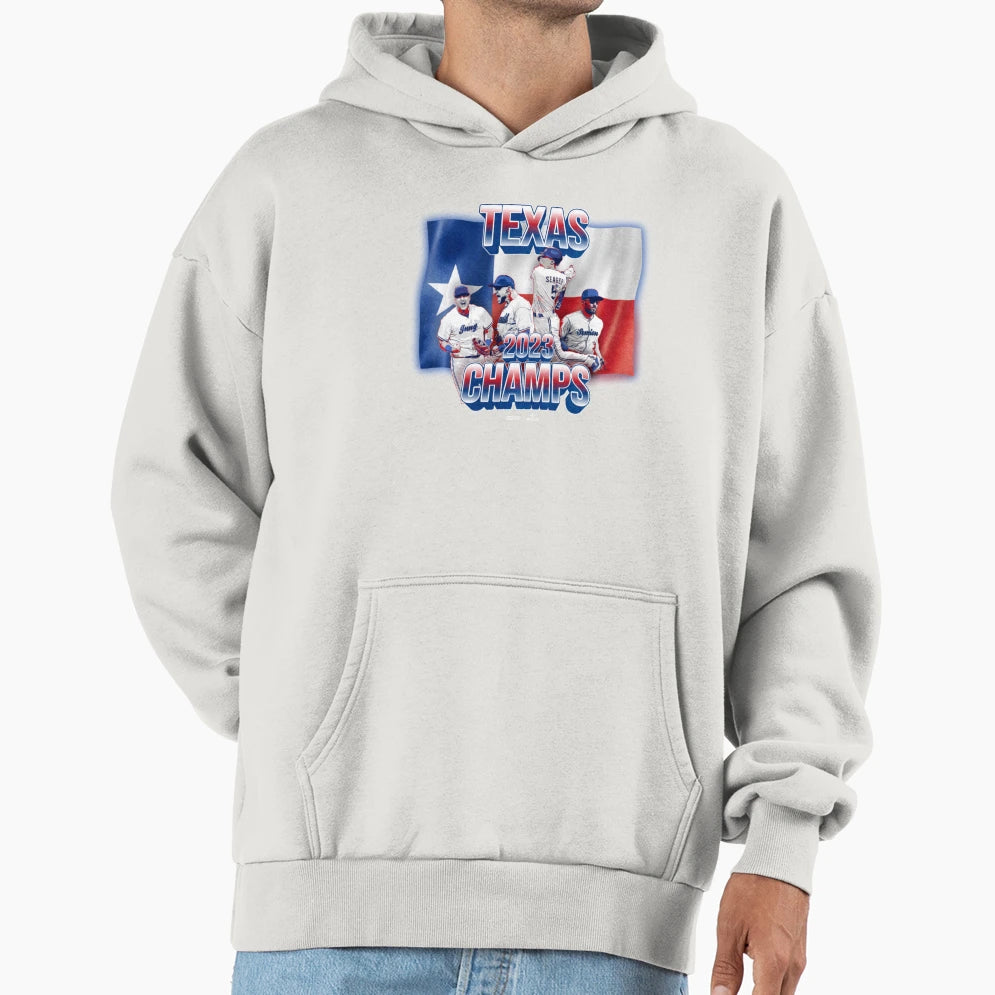 Texas Baseball 2023 World Champions Hoodie - Streetwear Style Men Women - T-Shirt, Sweatshirt, Hoodie
