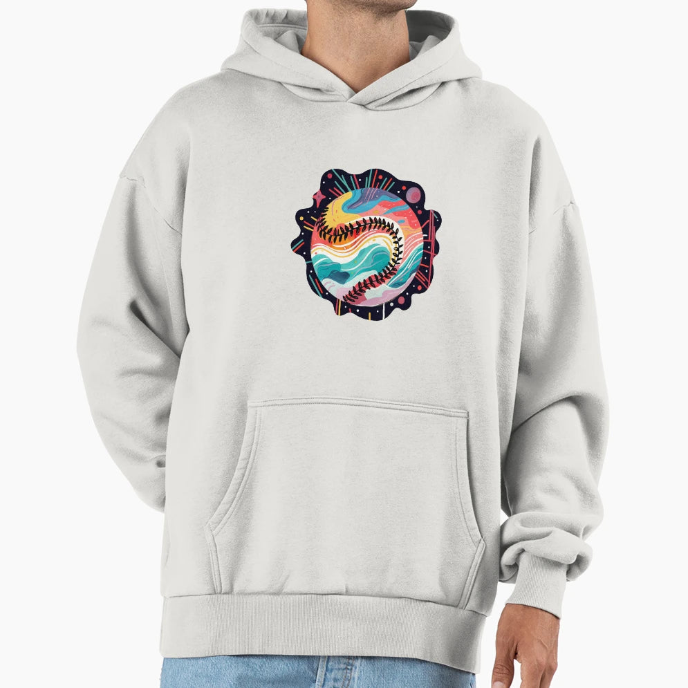 Baseball Hoodie - Minimalist Print for Adults - T-Shirt, Sweatshirt, Hoodie